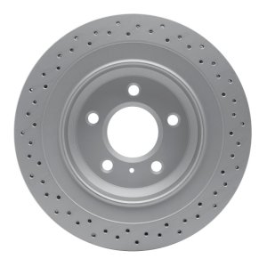 Pontiac Grand Prix Brake Rotor (1) - Rear - R1 Concepts - GeoSPEC Coated Rotor - Drilled - `05-`08
